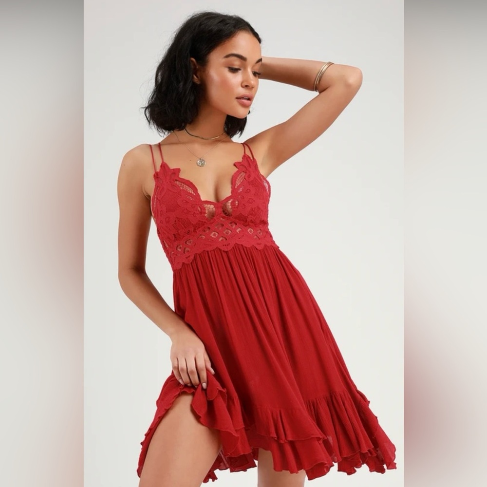 Free People Adella Slip Dress